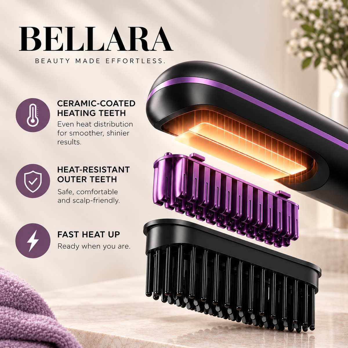 Bellara™ Cordless Heated Brush