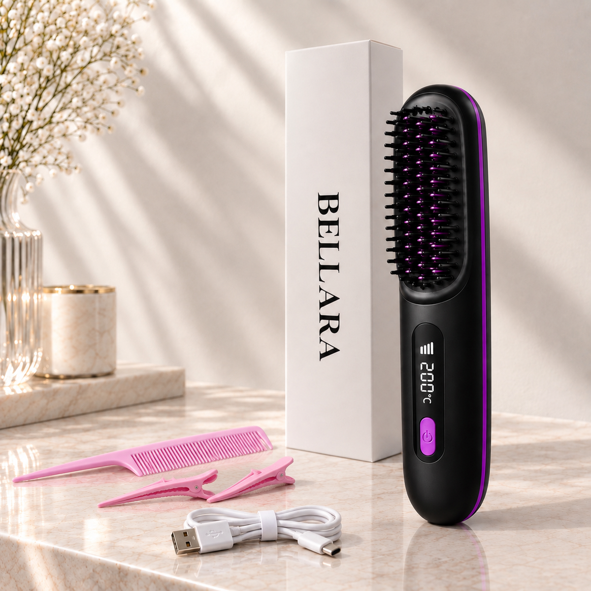 Bellara™ Cordless Heated Brush
